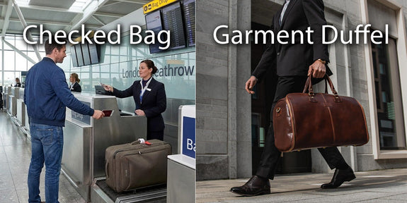 Garment Duffel Bag vs Checked Luggage for Carrying Dress Clothes