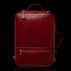 Von Baer 10x men's high-quality leather laptop travel bag in vibrant red, featuring a sleek design and functional compartments for stylish and practical travel.