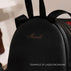 von baer bella personalized leather small womens backpack black example of laser engraving mirell