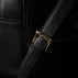 von baer bella womens luxurious small leather backpack black metal hardware