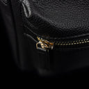 von baer bella womens luxurious small leather backpack black ykk zipper