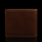 von baer classic bifold luxurious leather brown wallet for men rear view