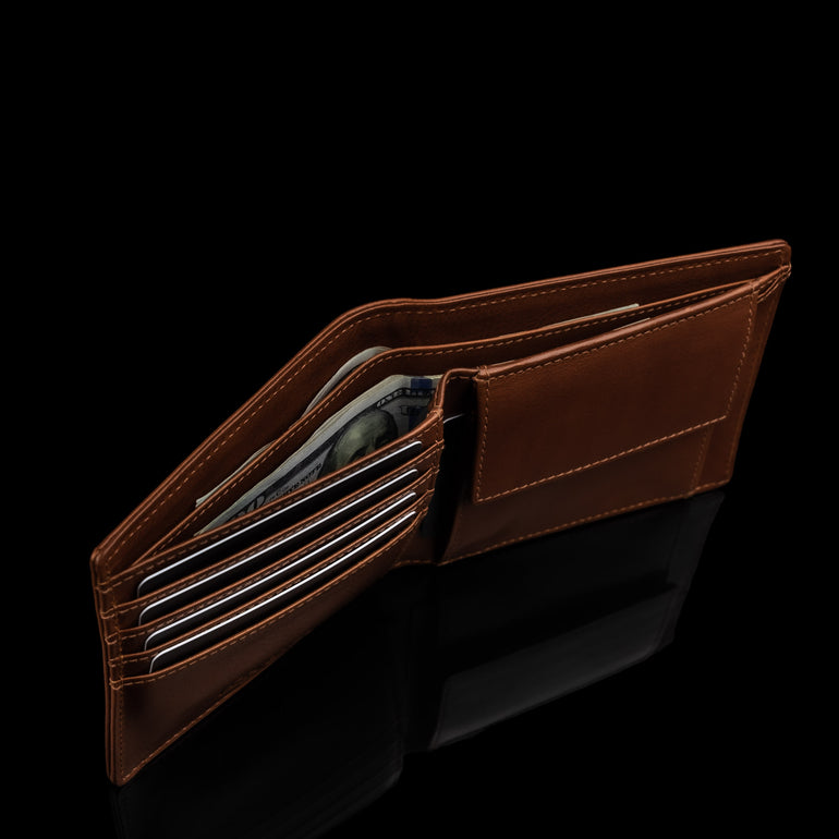 von baer classic bifold stylish italian leather mens wallet rfid
