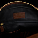 Von Baer Liberty handmade men's leather backpack with cotton lining, showcasing high-quality interior for durability and style.
