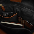 Von Baer Liberty men's leather backpack inner pockets