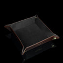 Von Baer Majestic luxury Italian leather tray desk organizer, featuring a high-quality lining that complements its luxurious exterior.