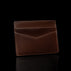 von baer minimalist high quality mens slim leather card holder brown back view