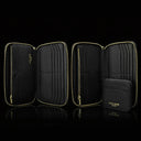 Luxury men’s leather wallet with RFID protection, large 2-in-1 design with detachable cardholder and magnetic closure