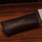 deluxe leather glasses case black iphone lifestyle