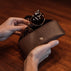 deluxe leather glasses case brown lifestyle