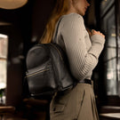 bella womens small leather backbag lifestyle