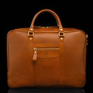 CITY LARGE Leather Laptop Bag tan