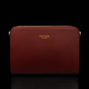 von baer model 1 small leather handbag red front view