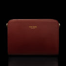 von baer model 1 small leather handbag red front view