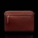 von baer model 1 womens small leather purse red back view zipped pocket