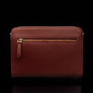 von baer model 1 womens small leather purse red back view zipped pocket